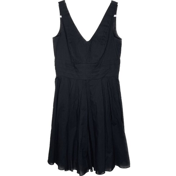 WHBM Black Sleeveless Cocktail Midi Dress Size 6 - Picture 1 of 4